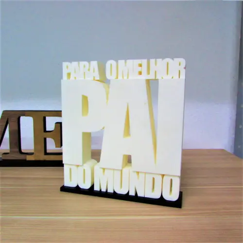 Palavra Decorativa para o Melhor Pai do Mundo