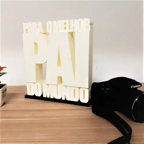 Palavra Decorativa para o Melhor Pai do Mundo