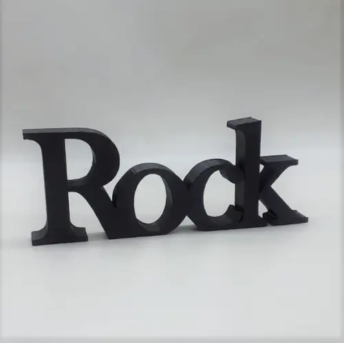 Palavra Decorativa Rock