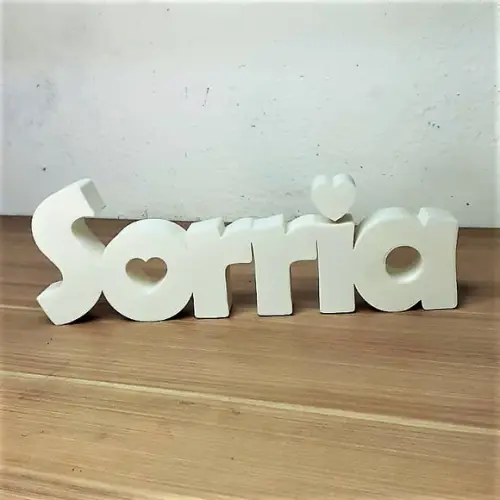 Palavra Decorativa Sorria