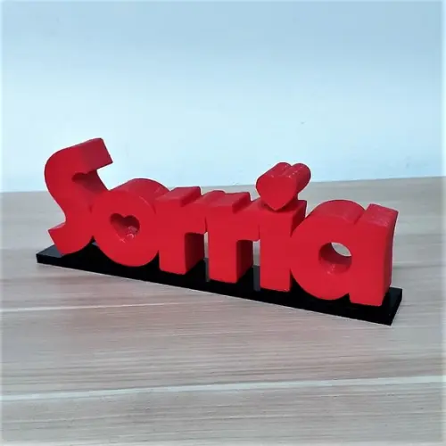 Palavra Decorativa Sorria