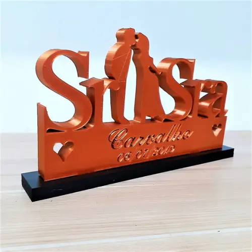 Placa de Casamento Personalizável