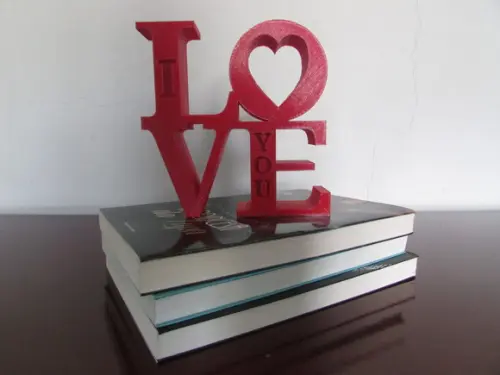 Texto Decorativo I Love You