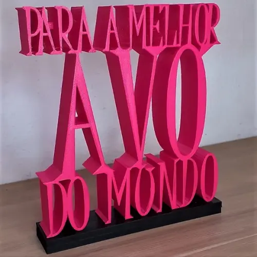 Texto Decorativo para a Melhor Avó do Mundo