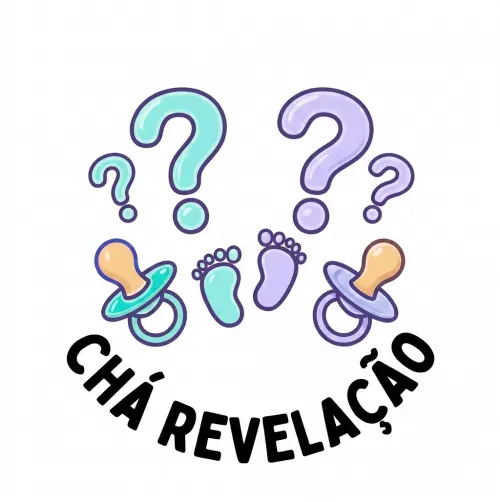 Convites  Chá Revelação/ fralda/ bebê