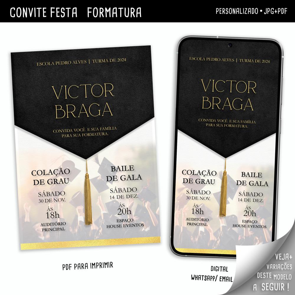 Convite Digital Formatura