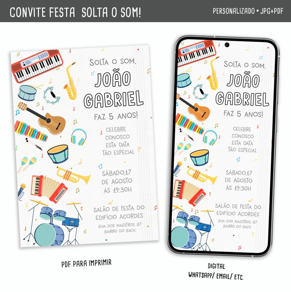 Convite Digital Música/ Instrumentos Musicais 2