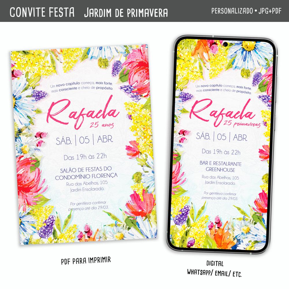 Convite Digital 25 Anos I Primavera (para Todas as Idades)