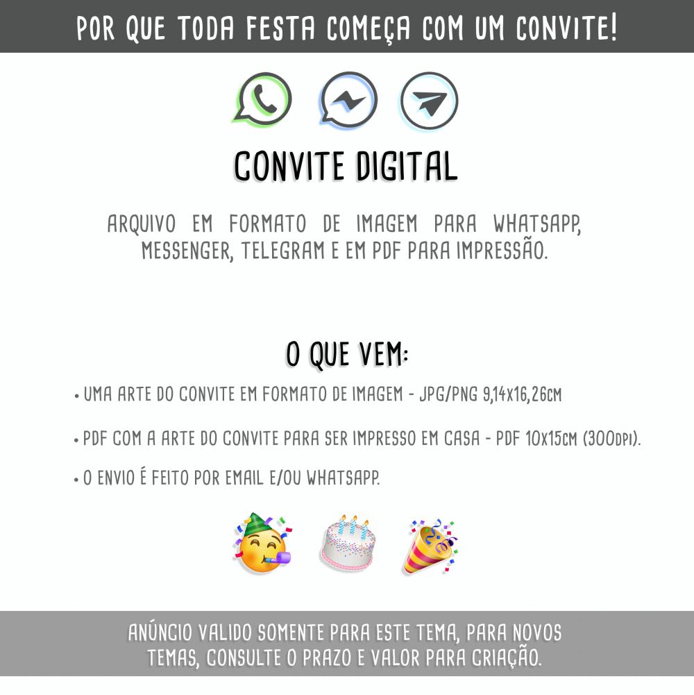 Convite Digital Frutas/ Salada de Frutas