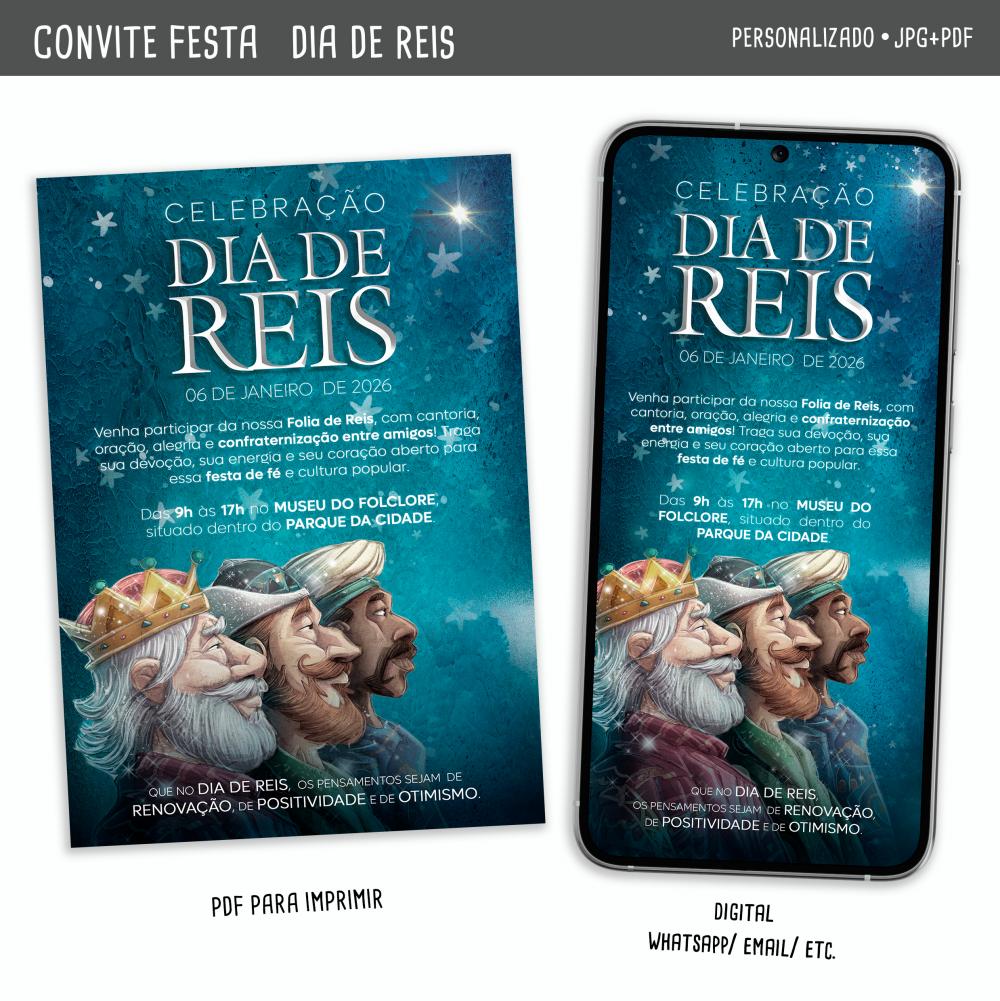 Convite Digital Folia de Reis