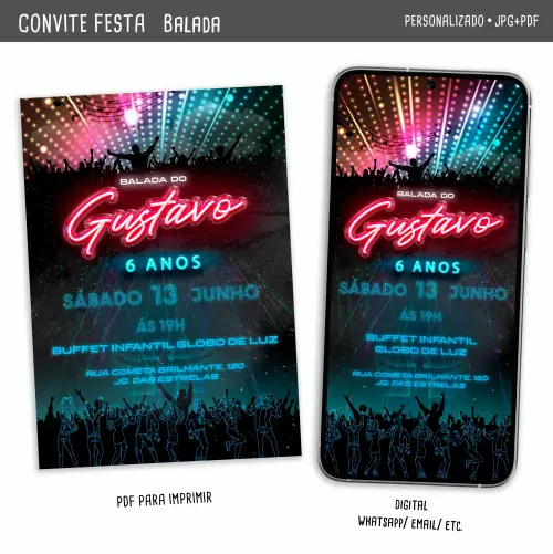 Convite Digital Balada