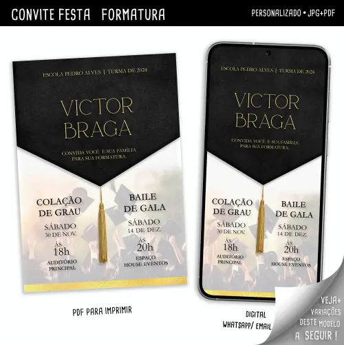Convite Digital Formatura