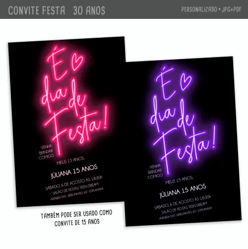 Convite Digital 30 Anos
