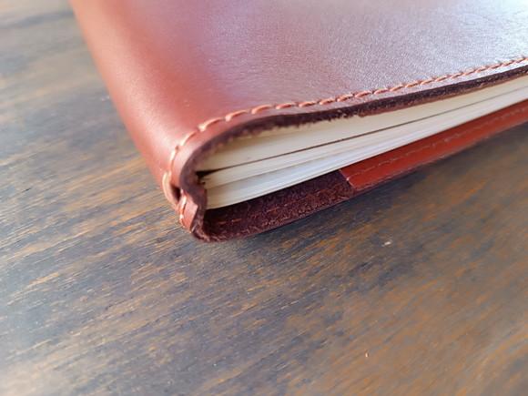 Bullet Journal Capa de Couro Legitimo Marrom com Cadernos