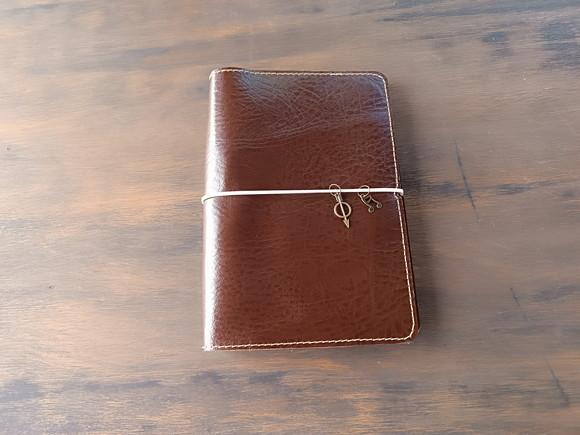 Bullet Journal Marrom Capa com Cadernos de Couro