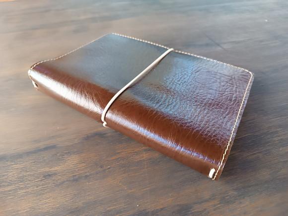 Bullet Journal Marrom Capa com Cadernos de Couro