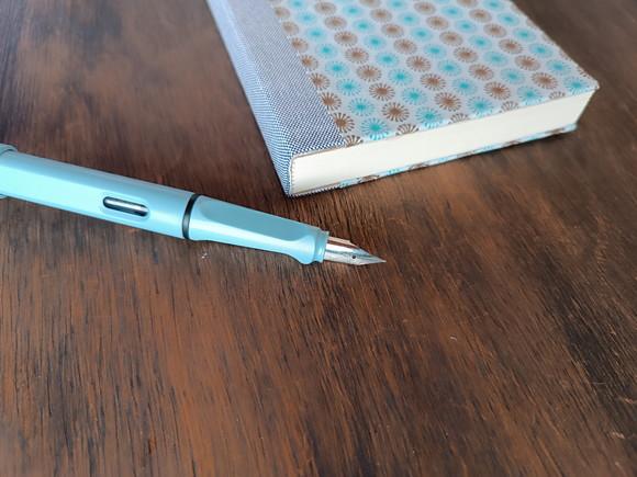 Caderno A6 Arabesco Floral de Tecido