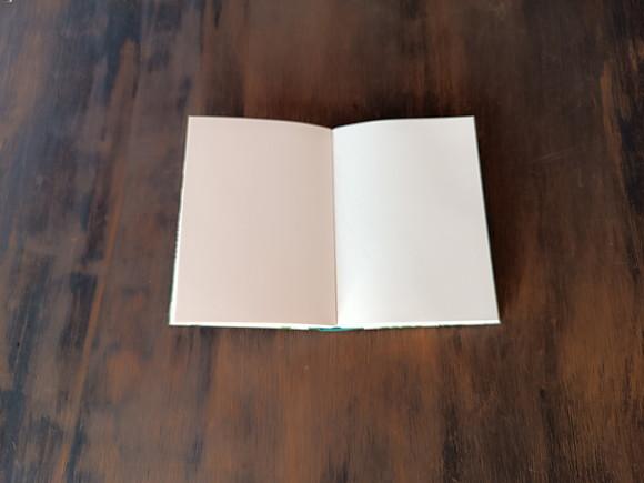Caderno A6 Arabesco Floral de Tecido