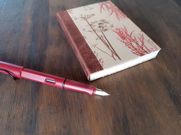 Caderno A6 Árvores de Tecido e Couro