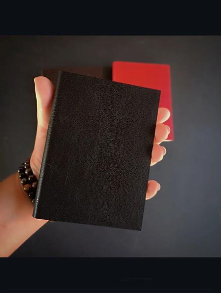 Caderno A6 de Couro Brochura Cores