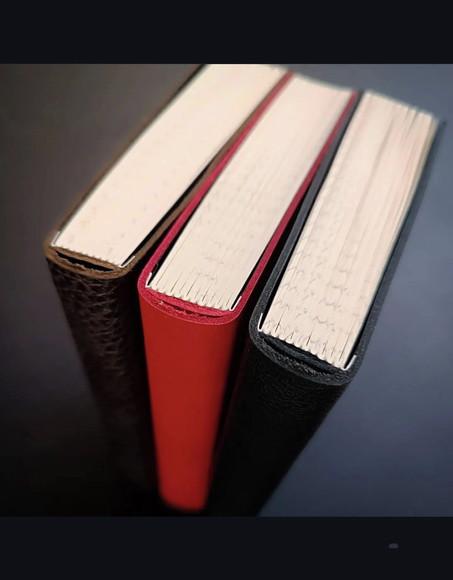 Caderno A6 de Couro Brochura Cores