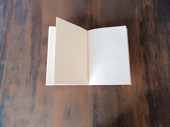 Caderno A6 Música de Tecido e Couro
