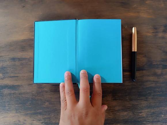 Caderno A6 Marrom Capa Dura de Couro Legítimo