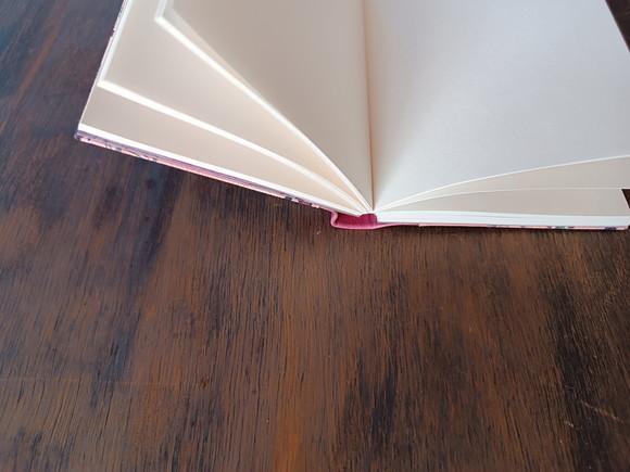 Caderno A6 Paris Retrô de Tecido e Couro