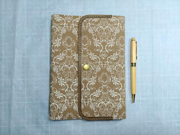 Caderno Artesanal Diário Floral Marrom Promoção