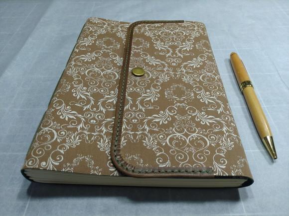 Caderno Artesanal Diário Floral Marrom Promoção