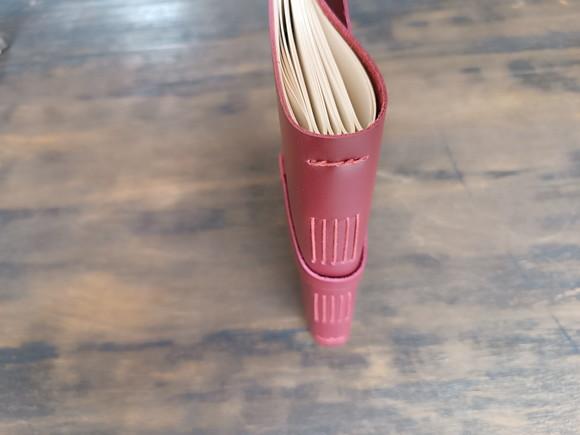 Caderno de Couro Diário Marsala