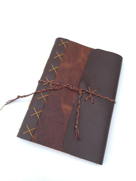 Caderno de Couro Marrom