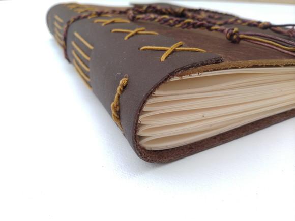 Caderno de Couro Marrom