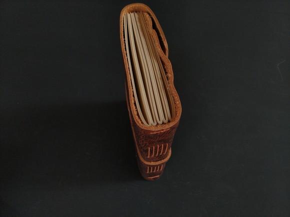 Caderno Marrom Artesanal Diário de Couro com Fecho