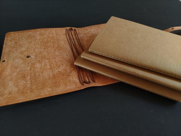Capa de Couro para Cadernos Tipo Midori Filtro dos Sonhos