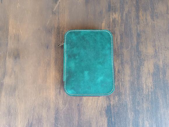 Estojo de Couro Legítimo com Zíper para Lápis e Caneta