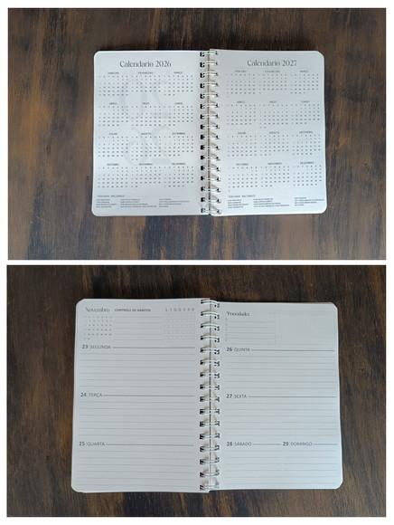 Planner Semanal 2026 Wire-o A5 Capa Flexível