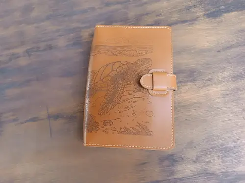Bullet Journal Caderno de Couro Tartaruga