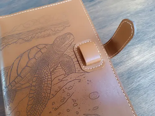 Bullet Journal Caderno de Couro Tartaruga