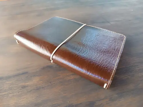 Bullet Journal Marrom Capa com Cadernos de Couro