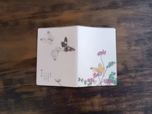 Caderno A5 Borboletas Arte Japonesa Brochurinha