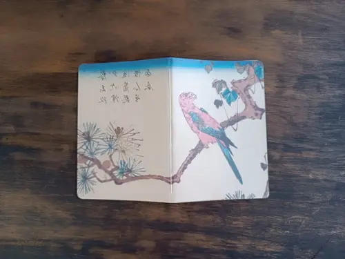 Caderno A5 Pássaro Arte Japonesa Brochurinha