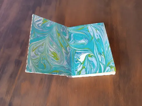 Caderno A6 Arabesco Floral de Tecido