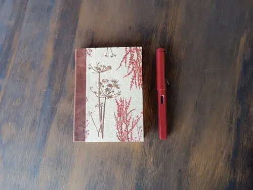 Caderno A6 Árvores de Tecido e Couro