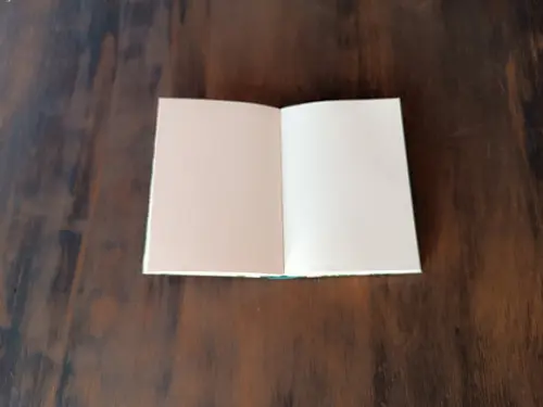 Caderno A6 Arabesco Floral de Tecido