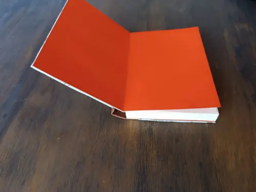 Caderno A6 Francês Retrô de Tecido e Couro