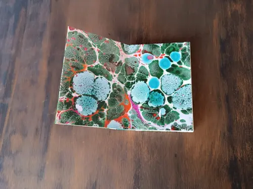 Caderno A6 Folhas de Tecido e Couro