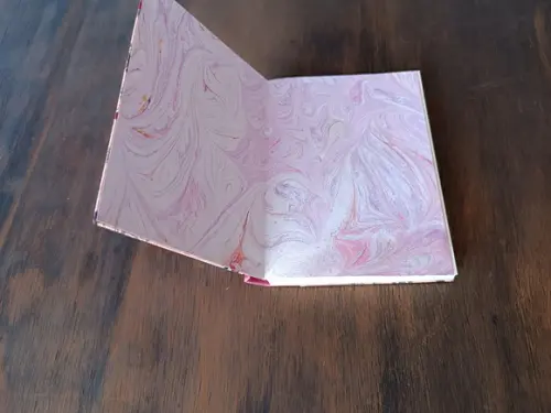 Caderno A6 Paris Retrô de Tecido e Couro
