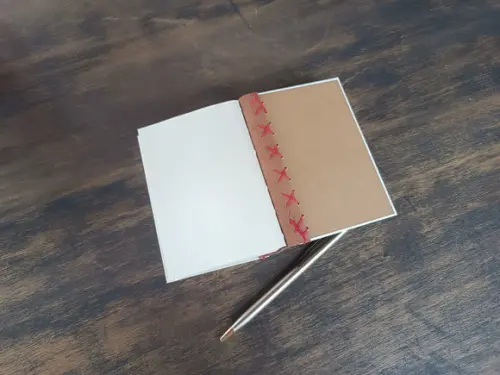 Caderno A6 Pássaros No4 Capa Dura Marrom