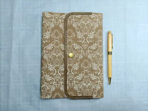Caderno Artesanal Diário Floral Marrom Promoção